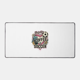 Alimenté par le café et le football Design de t-sh