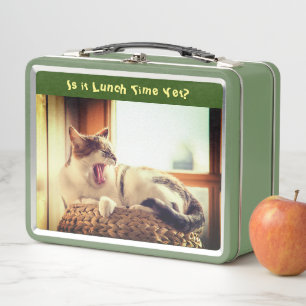 Alimenter le chat Funny Metal Lunch Box
