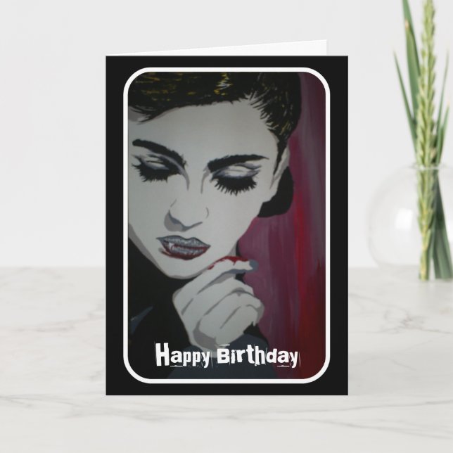 "Alimentez votre carte d'anniversaire d'habitudes" (Devant)