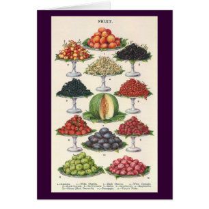 Aliments vintages Fruits assortés sur plateaux pou