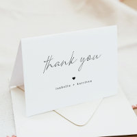 ALINA Modern Minimalist Elegant Thank You Card
