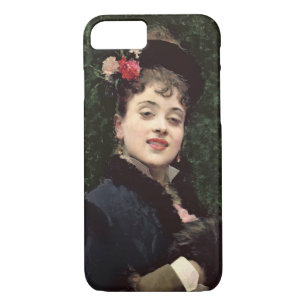 Aline Masson, the Artist's Model (oil on panel) iPhone 8/7 Case