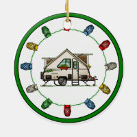Aliner Pop Up RV happy camper art