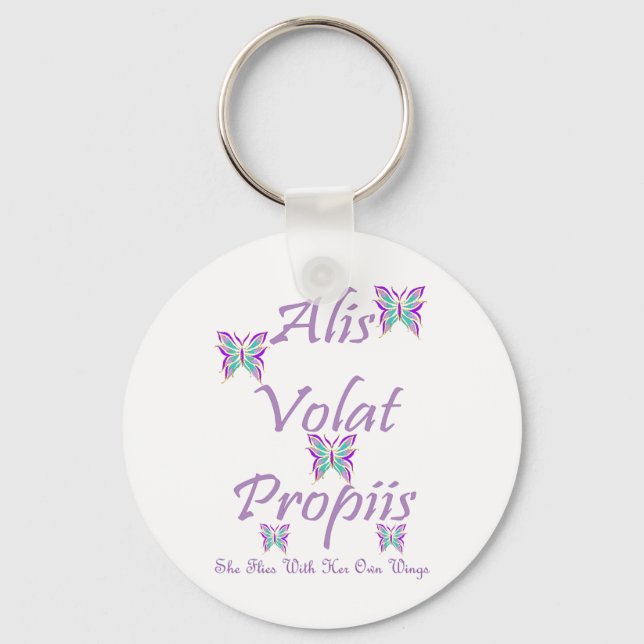 Alis Volat Propiis Keychain (Front)