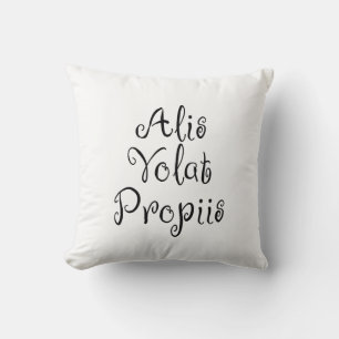Alis Volat Propiis Throw Pillow