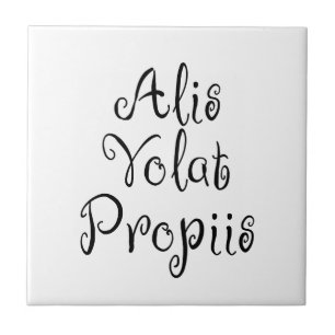 Alis Volat Propiis Tile
