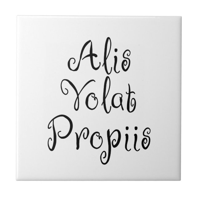 Alis Volat Propiis Tile (Front)