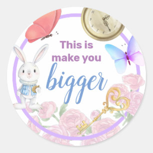 Alisa in Onederland  Classic Round Sticker