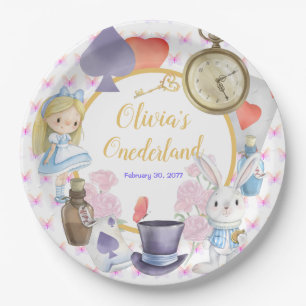 Alisa in Onederland Paper Plate