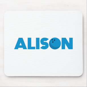 Alison bowling mouse pad