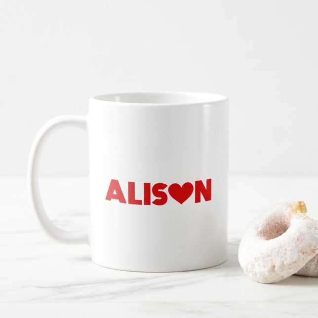 Alison Love Coffee Mug (With Donut)
