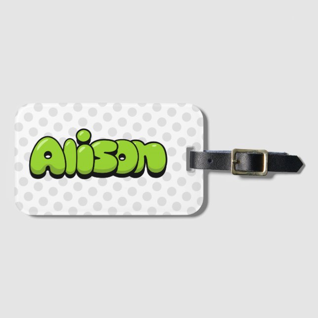 Alison Luggage Tag (Front Horizontal)