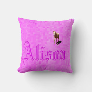 Alison Name Logo, Throw Pillow