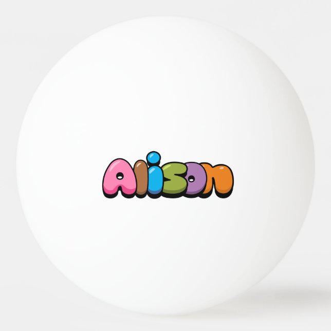Alison Ping Pong Ball (Front)