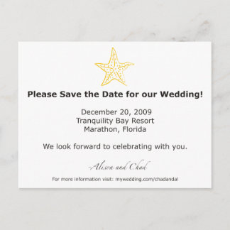 Alison- Save the Date Announcement Postcard