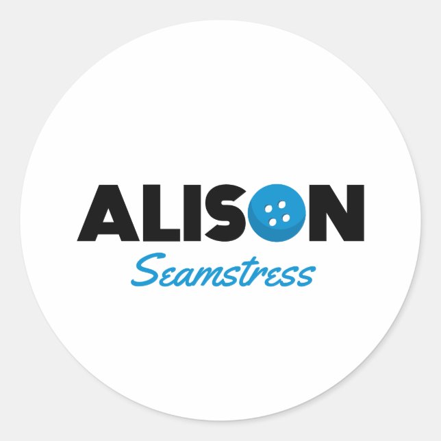 Alison Seamstress Classic Round Sticker (Front)
