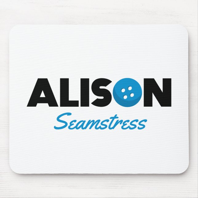 Alison Seamstress Mouse Pad (Front)