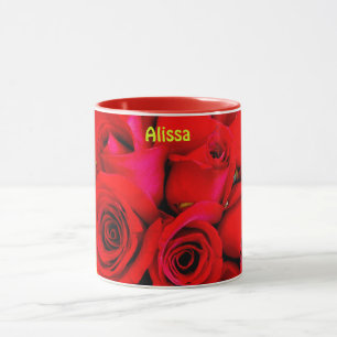 ALISSA ~ Personalised Rose Buds Photograph ~ Mug