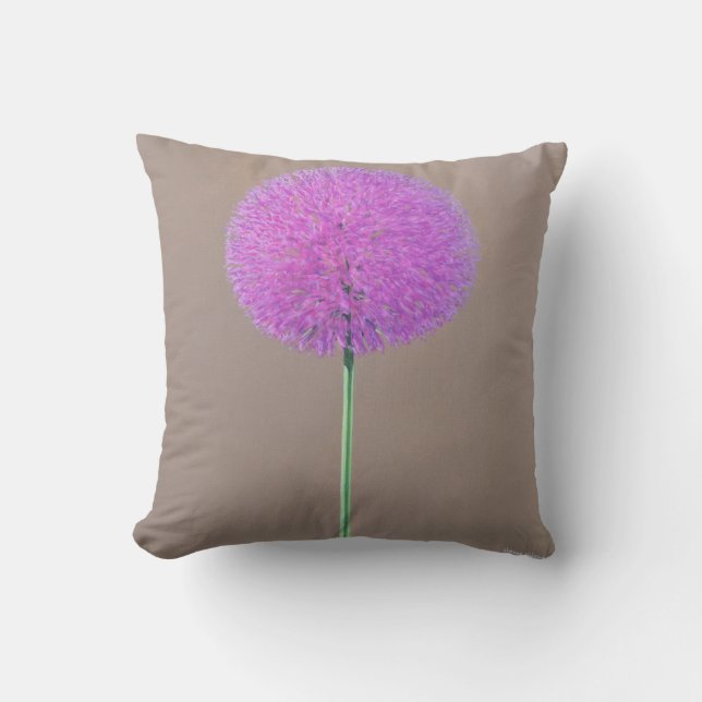 Alium Throw Pillow (Front)