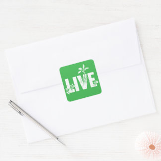 Alive Square Sticker