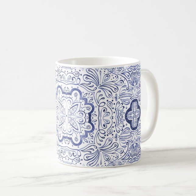 Alivia Watercolour Pattern Mug (Front Right)