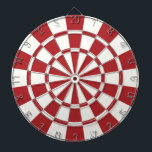 Alizarin Crimson And White Dartboard<br><div class="desc">Alizarin Crimson And White Dart Board</div>