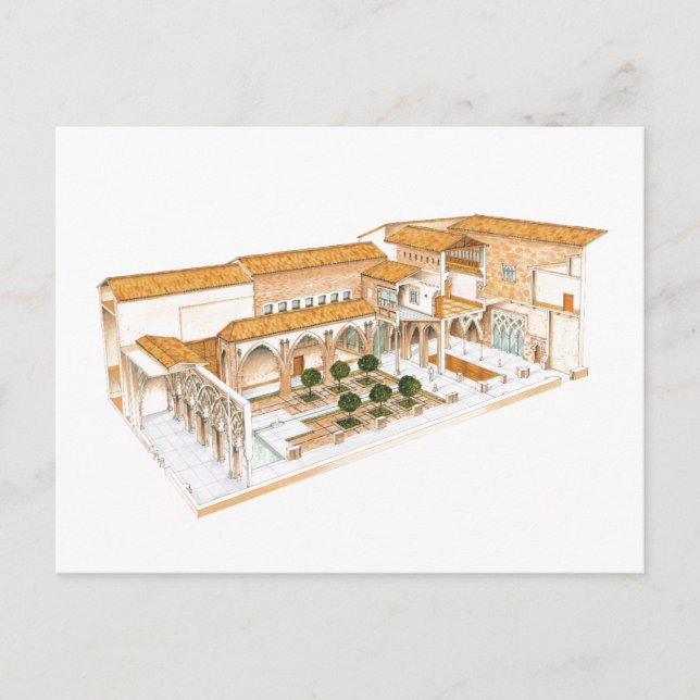 Aljaferia. Zaragoza Spain. Islamic palace. Postcard (Front)