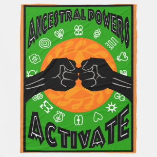 ALKEBULAN - ANCESTRAL POWERS ACTIVATE FLEECE BLANKET