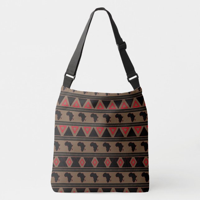 ALKEBULAN - DJEMBE PYRAMID CROSSBODY BAG (Front)