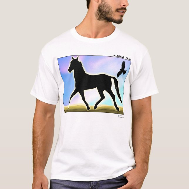 Alkhal Teke Horse T-Shirt (Front)