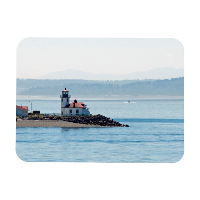 Alki Point Lighthouse Magnet (Horizontal)