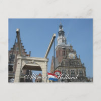 Alkmaar Waag (Weighing House) Holland Postcard