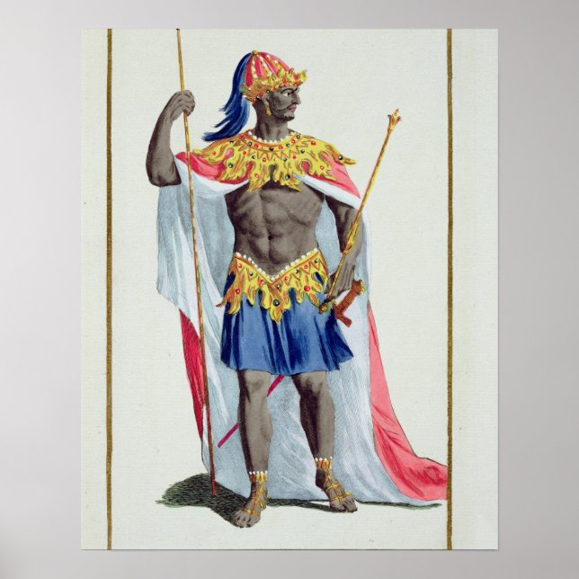 Alkmey, King of Guinea from 'Receuil des Estampes, Poster (Front)