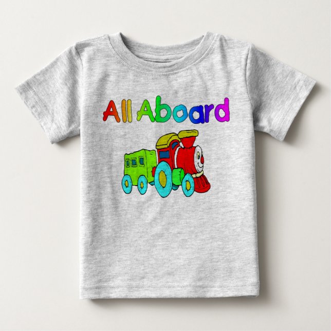 All Aboard Baby T-Shirt (Front)