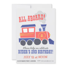 All Aboard Party Invite
