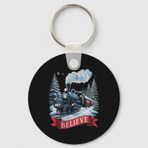 All Aboard Polar Express Christmas North Pole Xmas Keychain