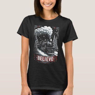All Aboard Polar Express Christmas North Pole Xmas T-Shirt