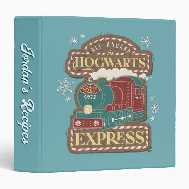 All Aboard the HOGWARTS™ Express Christmas Cookie Binder (Front/Spine)