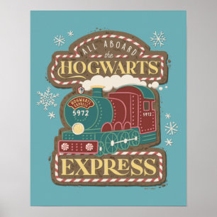 All Aboard the HOGWARTS™ Express Christmas Cookie Poster