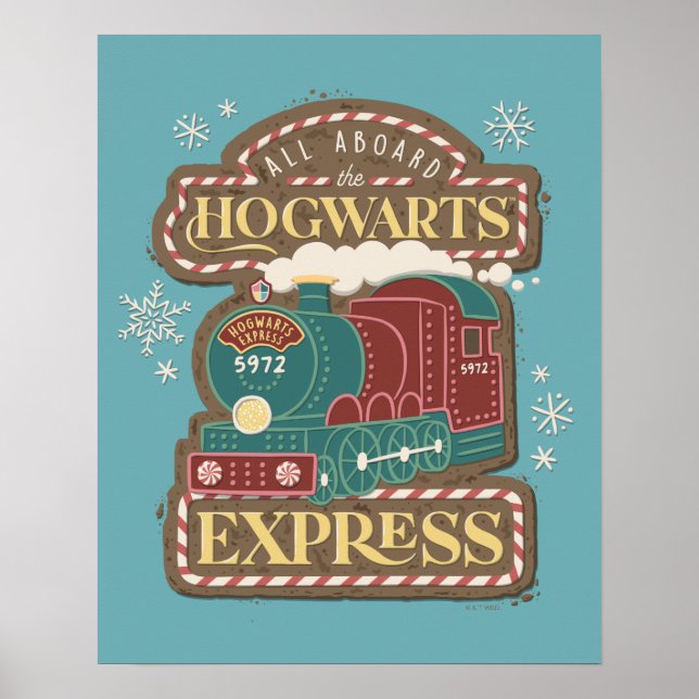 All Aboard the HOGWARTS™ Express Christmas Cookie Poster (Front)