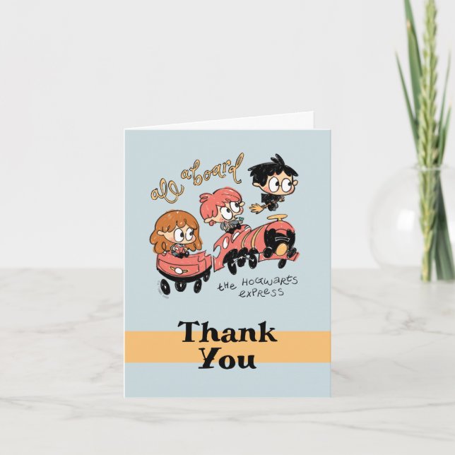All Aboard the Hogwarts Express Thank You Card (Front)