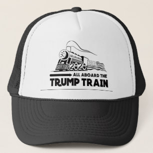 ALL ABOARD THE TRUMP TRAIN MAGA GEAR TRUCKER HAT