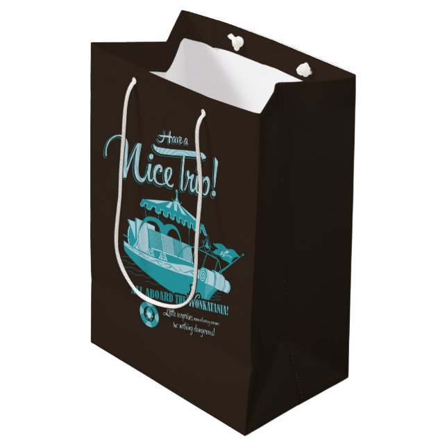 All Aboard The Wonkatania! Medium Gift Bag (Front Angled)