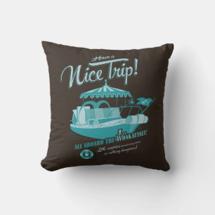 All Aboard The Wonkatania! Throw Pillow