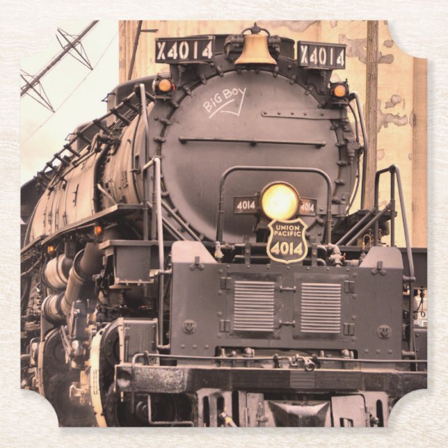 All Aboard Train Paper Coasters (Front)