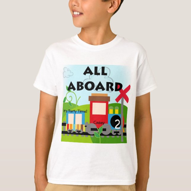 All Aboard Train T-shirt (Front)