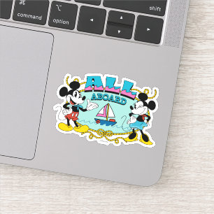 All Aboard Vintage Mickey & Minnie Sailor Graphic