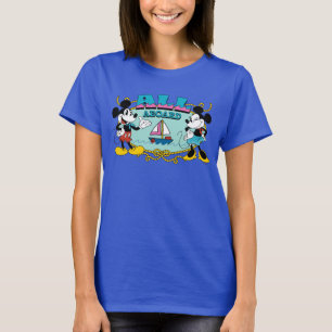 All Aboard Vintage Mickey & Minnie Sailor Graphic T-Shirt