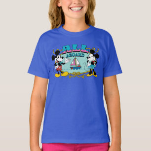 All Aboard Vintage Mickey & Minnie Sailor Graphic T-Shirt