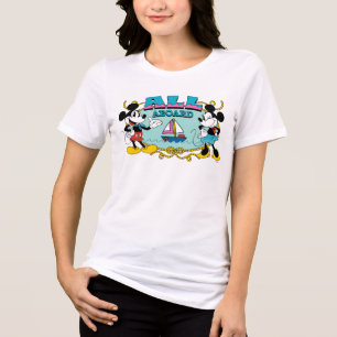 All Aboard Vintage Mickey & Minnie Sailor Graphic Tri-Blend Shirt